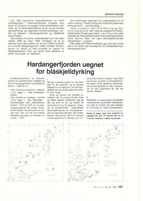 Fiskets Gang. Nr. 14-1985. 71. årgang