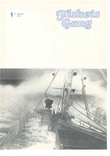 Fiskets Gang. Nr 1. 1979 - Havforskningsinstituttet