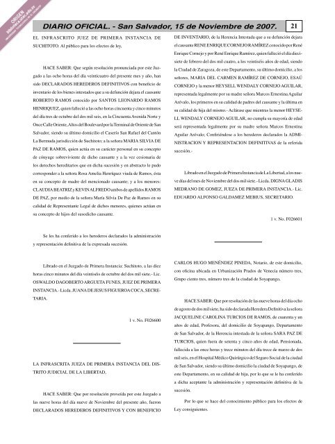 diario ofi cial - Biblioteca UTEC