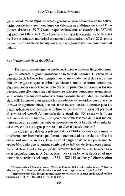 Juan Vicente García Marsilla. La génesis de la fiscalidad municipal ...