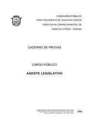 Agente Legislativo - Concursos - Uniuv