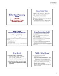 Digital Signal Processing Design Image Restoration Image ...