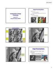 Introduction to Image Processing Image Processing Basics