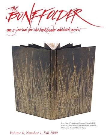 The Bonefolder: An e-Journal for the Bookbinder and Book Artist