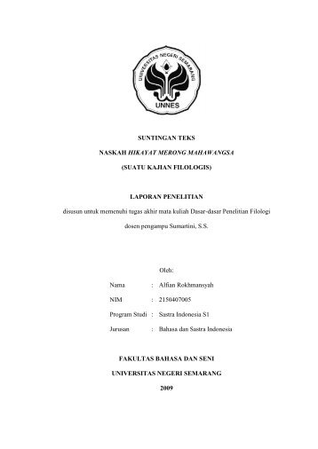 Analisis Filologis Naskah Merong Mahawangsa [unduh] - Dropbox