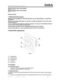 1 Sikkerhetsinformasjon 2 Apparatets oppbygning ... - Download - Gira