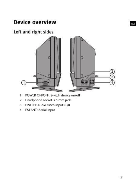 Instruction Manual Touch Music Center with Docking ... - medion