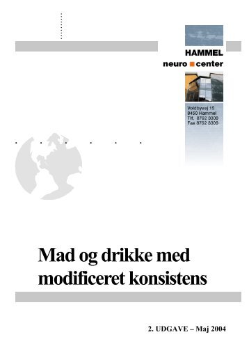 Mad og drikke med modificeret konsistens - e-Dok