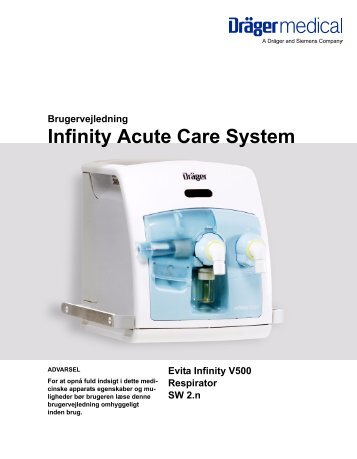 Brugervejledning Infinity Acute Care System - e-Dok