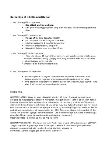 Beregning af nikotinsubstitution.pdf - e-Dok