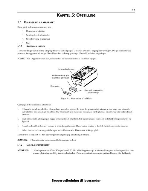 Provider Manual, BiPAP Synchrony, Danish.pdf - e-Dok