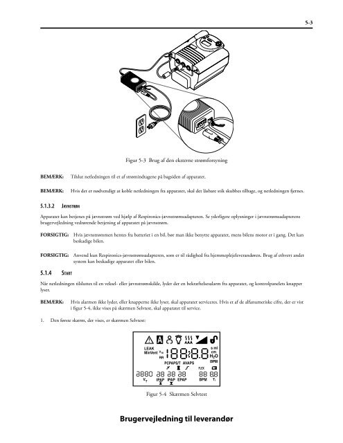 Provider Manual, BiPAP Synchrony, Danish.pdf - e-Dok