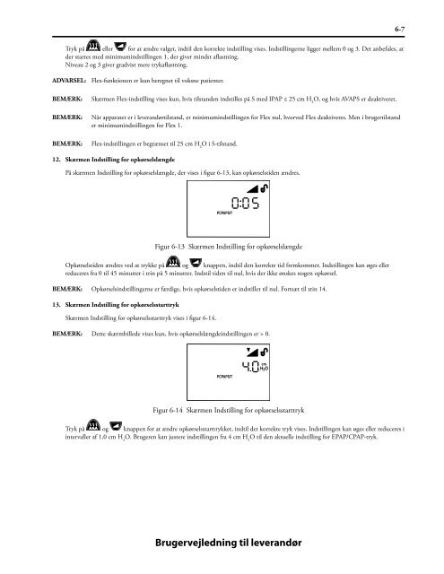 Provider Manual, BiPAP Synchrony, Danish.pdf - e-Dok