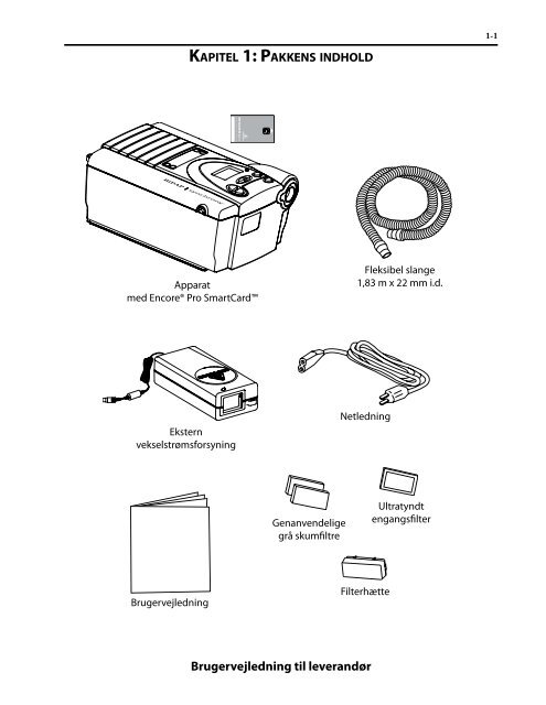 Provider Manual, BiPAP Synchrony, Danish.pdf - e-Dok