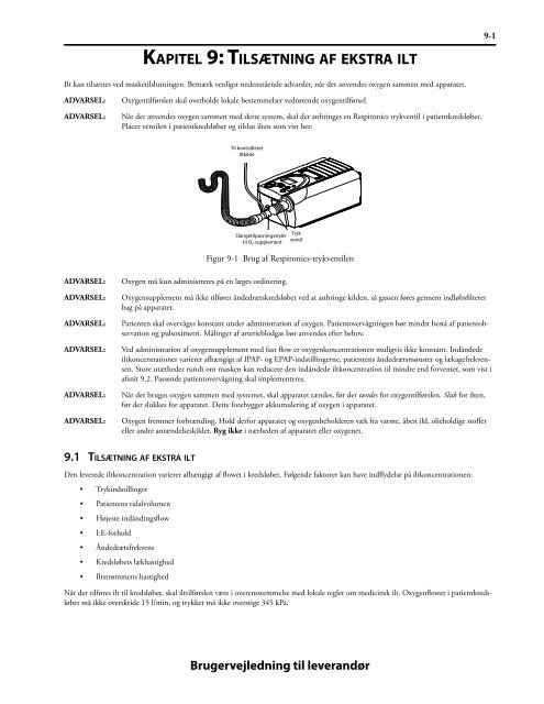 Provider Manual, BiPAP Synchrony, Danish.pdf - e-Dok