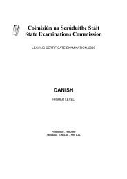 Leaving Certificate Higher Level - Examinations.ie