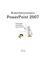 Brukerdokumentasjon PowerPoint 2007 - itslearning