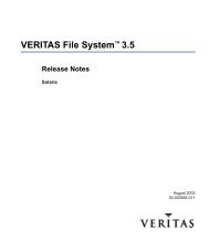 VERITAS File System™ 3.5 - filibeto.org