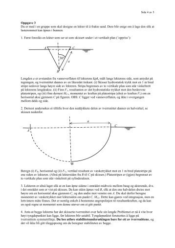 Eksamensoppgave 26/5-04, Oppgave 3 og 4 på PDF format