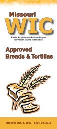 WIC Approved Breads & Tortillas - Missouri Department of Health ...