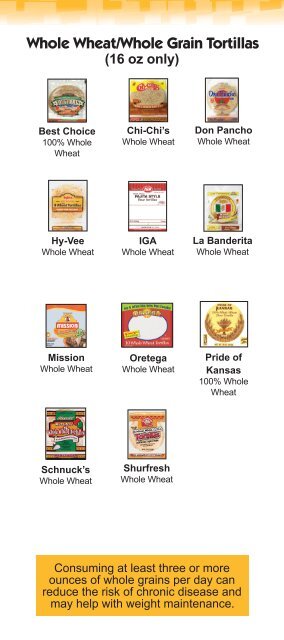 WIC Approved Breads & Tortillas - Missouri Department of Health ...