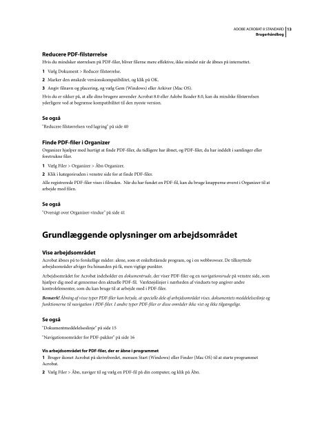 Brug af Adobe Acrobat 8 Standard (PDF)