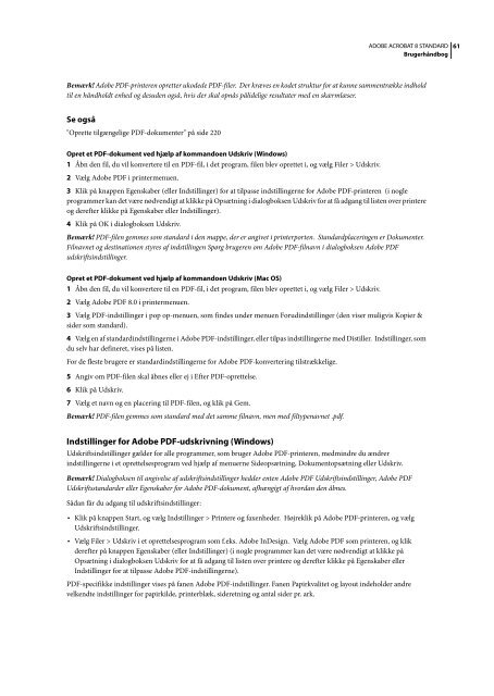 Brug af Adobe Acrobat 8 Standard (PDF)