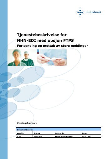 Tjenestebeskrivelse NHN-EDI-STOR v 1.15 (pdf ... - Helsedirektoratet