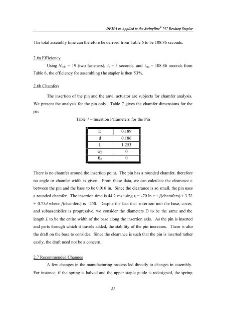 DFMA as Applied to the Swingline 747 Desktop ... - University of Utah