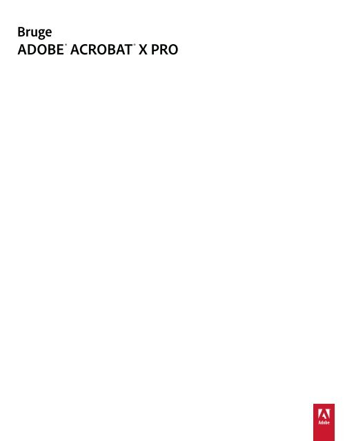 Vis Hjælp som pdf - Adobe