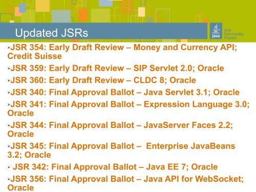 EC stats - Java Community Process Program