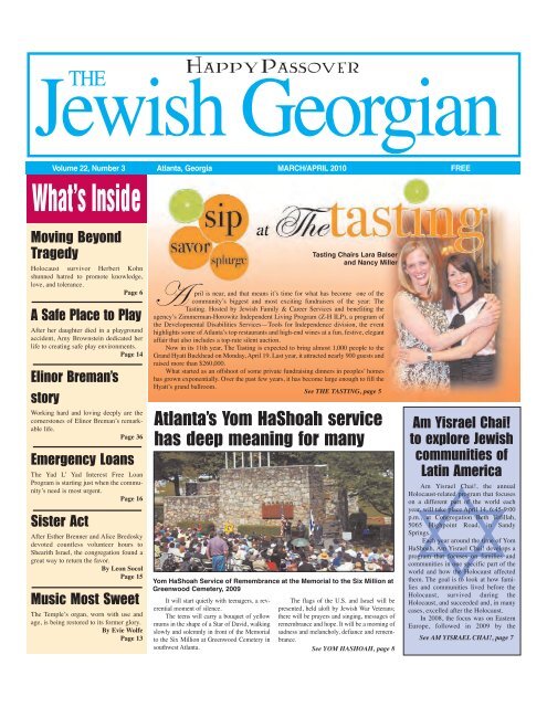 JGA Mar-Apr 10 - The Jewish Georgian