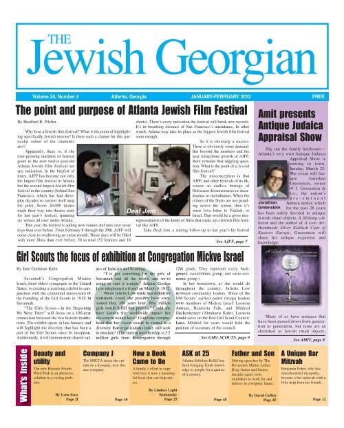 January-February 2012 - The Jewish Georgian