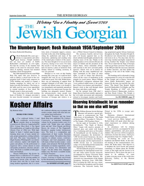 JGA SEPT-OCT 08 - The Jewish Georgian