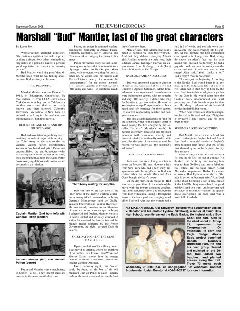 JGA SEPT-OCT 08 - The Jewish Georgian