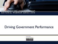 Driving Government Performance