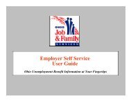 Employer Self Service User Guide - Ohio Department of Job and ...