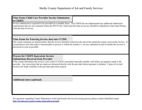 County Invoice Process - Ohio Department of Job and Family ...