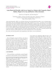 Acute Bacterial Parotitis with Severe Sepsis in a Patient with ...