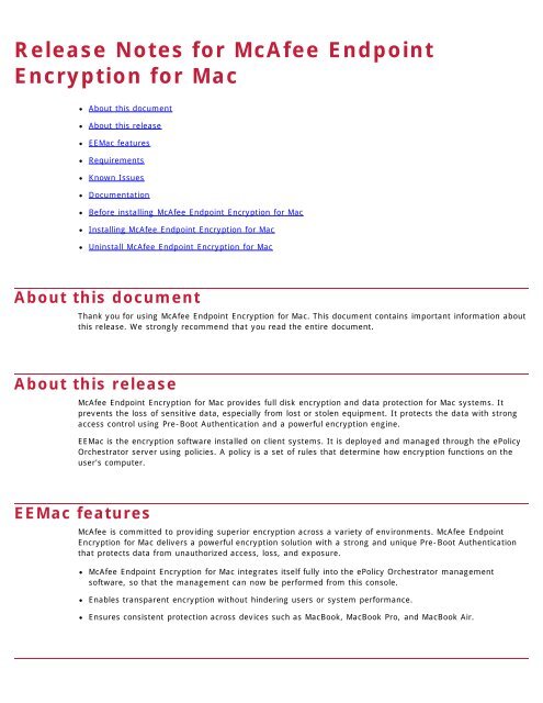 mcafee endpoint protection for mac error code 1 mcafee endpoint protection for mac error code 1