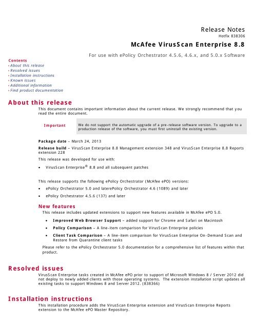 download mcafee virusscan enterprise 8.8 patch 8