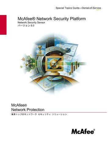 Network Security Platform 6.0 Special Topics Guide ... - McAfee