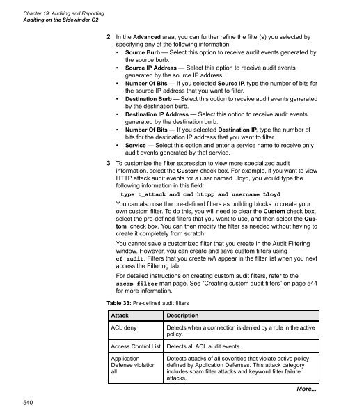 Sidewinder G2 6.1.2 Administration Guide - Glossary of Technical ...