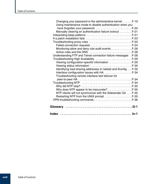 Sidewinder G2 6.1.1 Administration Guide - Glossary of Technical ...