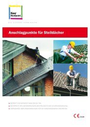 Anschlagpunkte für Steildächer - Kee Safety, DE