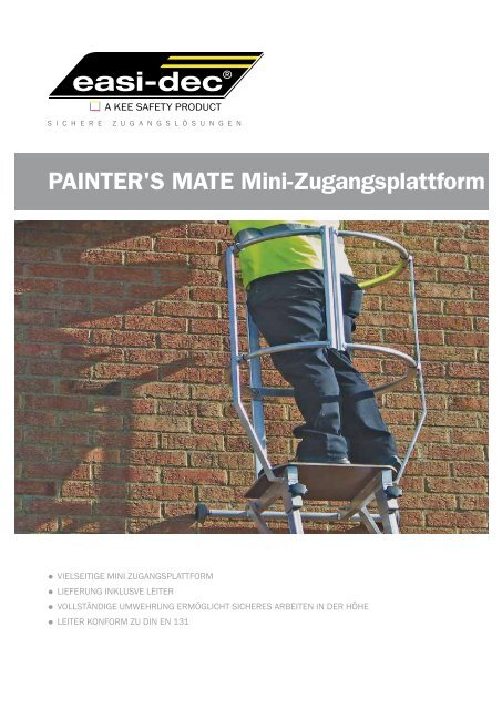 PAINTER'S MATE Mini-Zugangsplattform - Kee Safety, DE