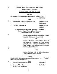 Dalam Mahkamah Rayuan Malaysia Bidangkuasa