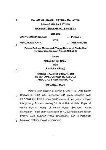 Surat Rayuan Mahkamah - Selangor j