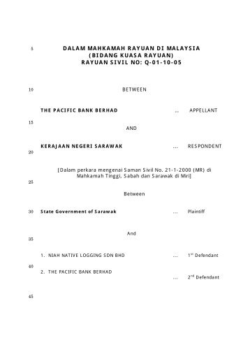 DALAM MAHKAMAH RAYUAN DI MALAYSIA (BIDANG KUASA ...