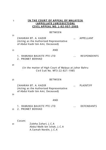 (appellate jurisdiction) civil appeal no. j-02-957-2005 between ...